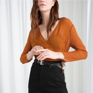 & Other Stories Tie Wrap Blouse